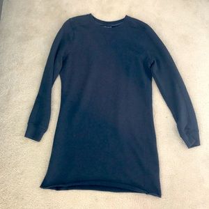 Navy Sweatshirt Dress